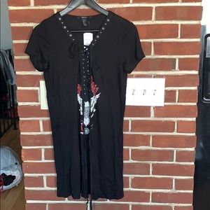 rock and roll shirt-x long forever 21